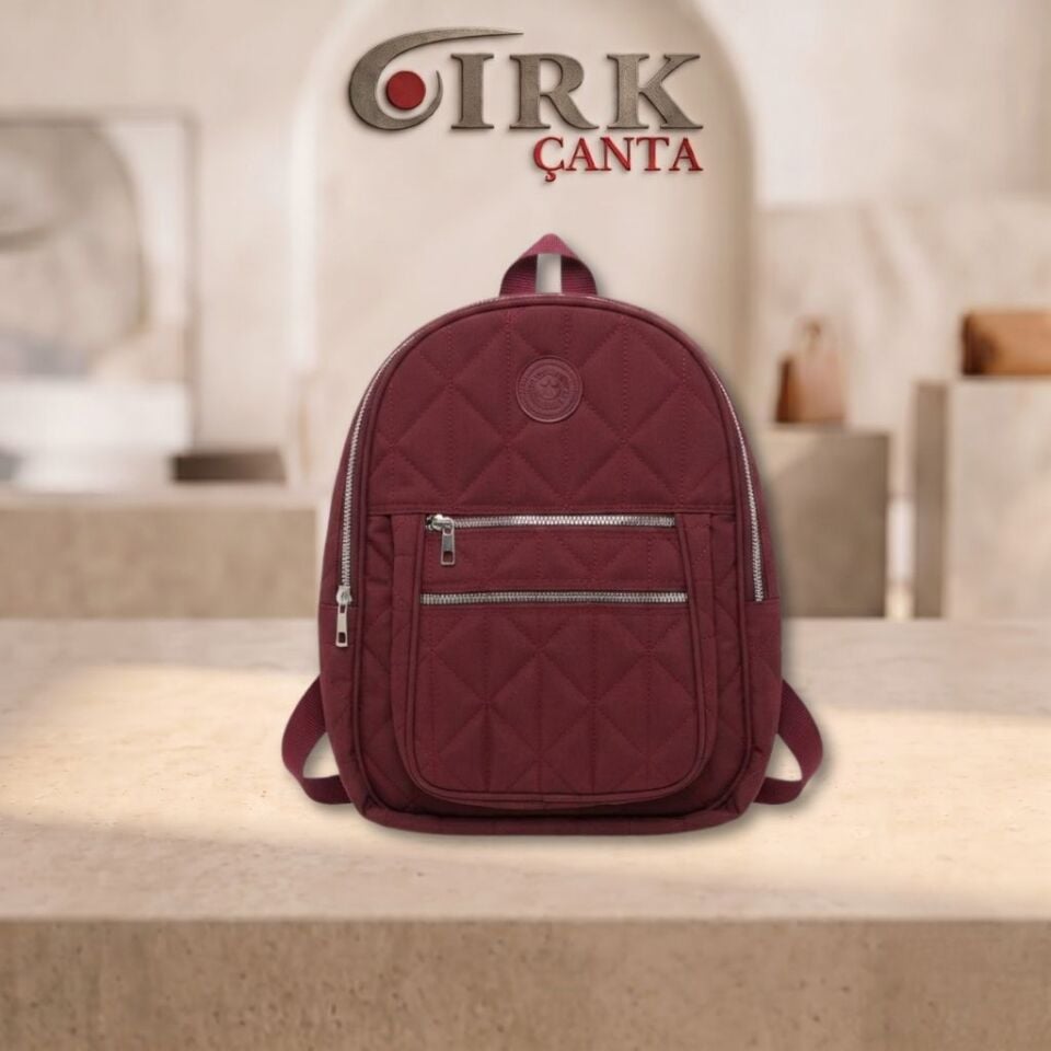 ÖN ÇİFT FERMUARLI KAPİTONE SIRT ÇANTASI