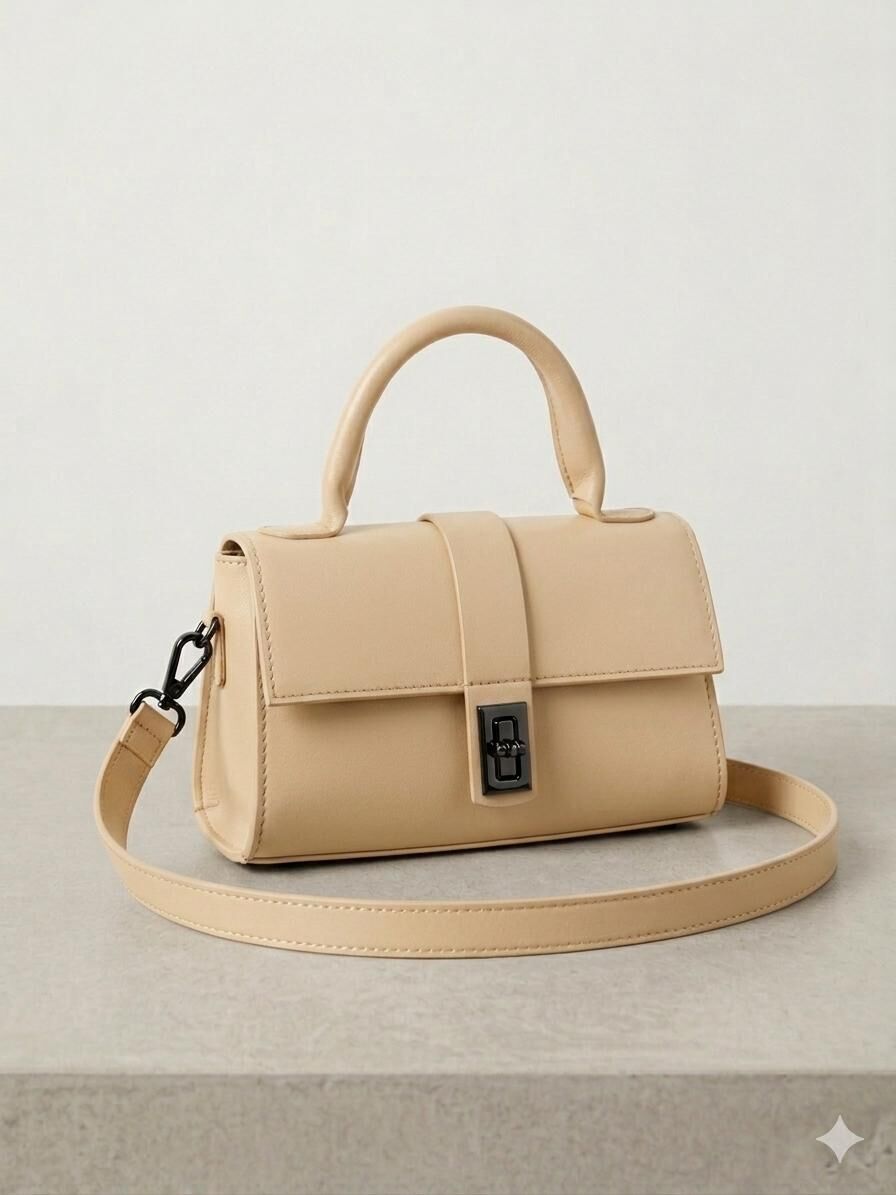 DM DİKDÖRTGEN TOKA YARIM KAPAK MİNİ ÇANTA