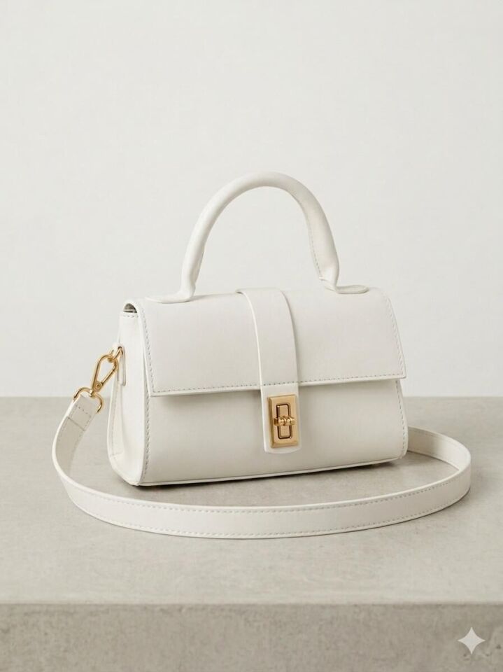 DM DİKDÖRTGEN TOKA YARIM KAPAK MİNİ ÇANTA