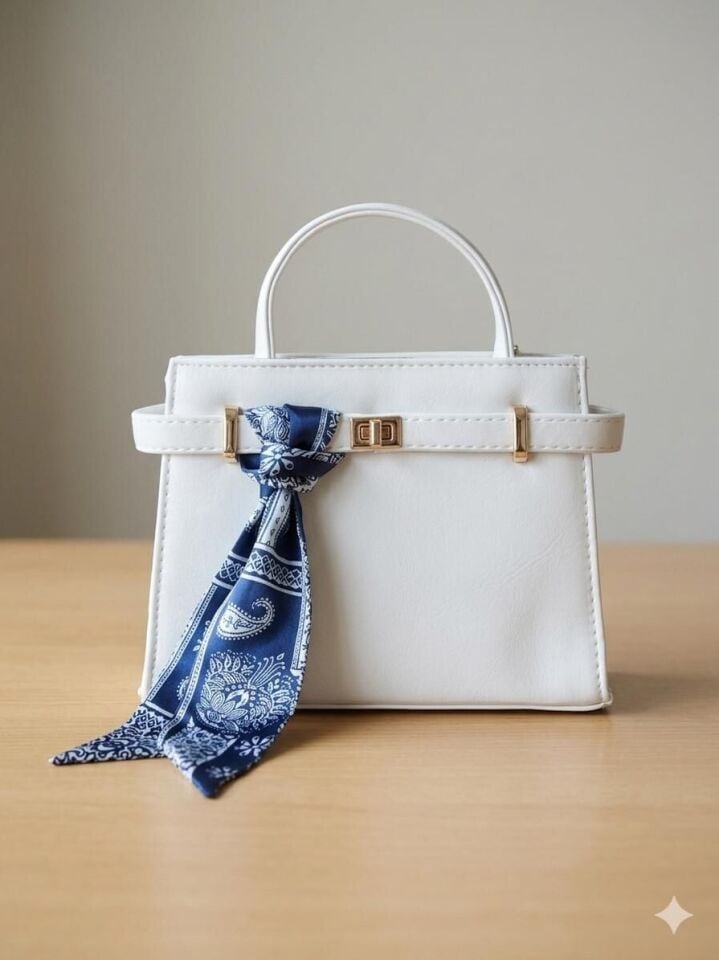 MSB AĞIZ KEMERLİ KARE TOKA ÇANTA