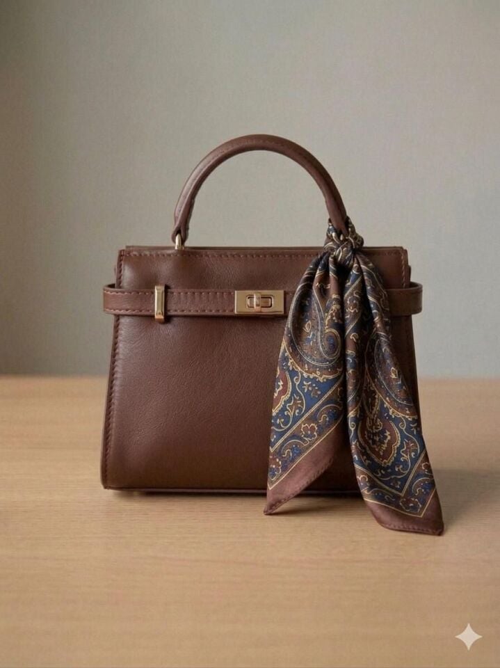 MSB AĞIZ KEMERLİ KARE TOKA ÇANTA