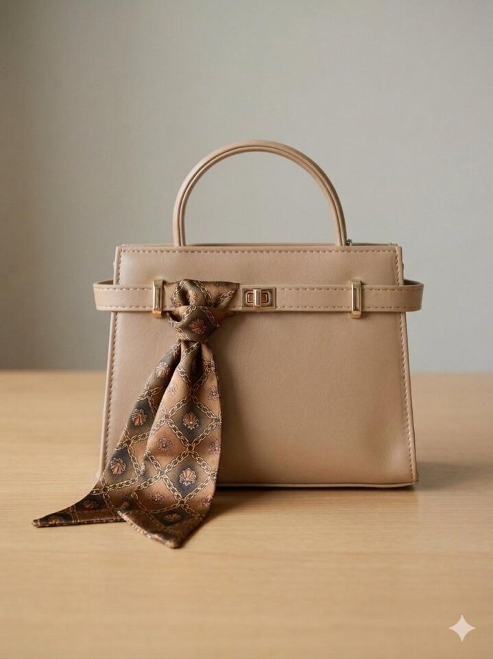 MSB AĞIZ KEMERLİ KARE TOKA ÇANTA