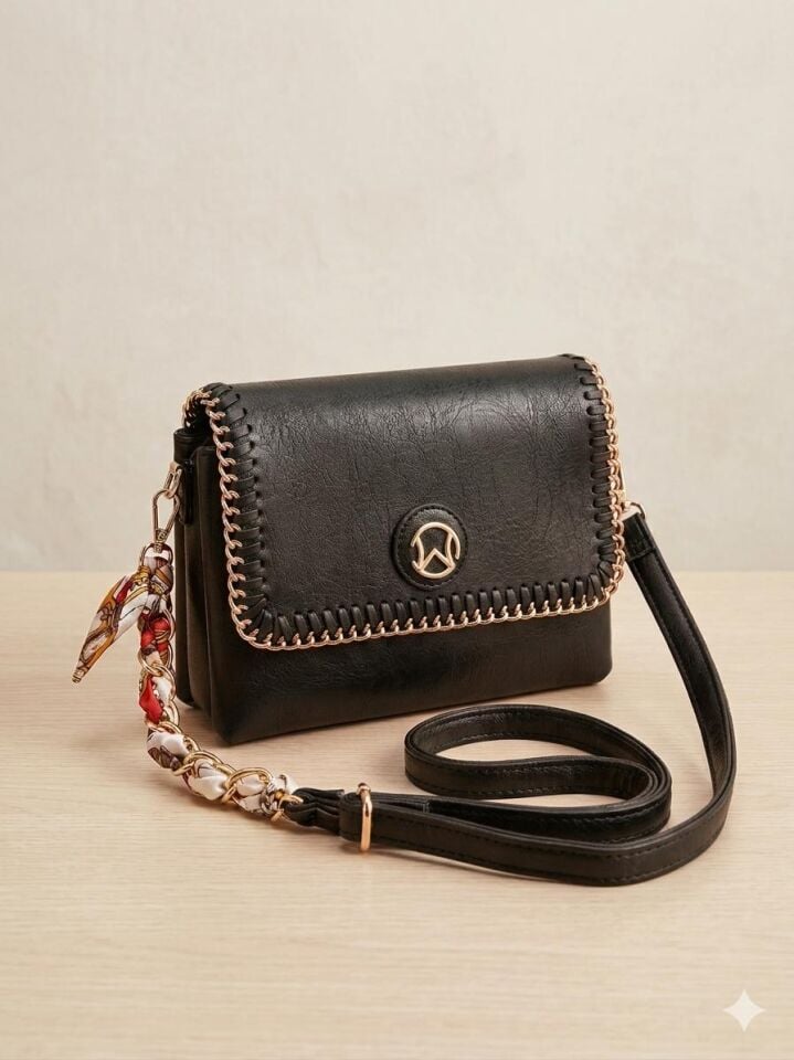 MSB KAPAK KENAR ZİNCİR DETAY ÇOK GÖZ KALİTE ÇANTA