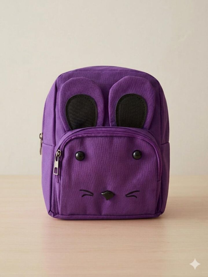 CRNÇ TAVŞAN DETAYLI ÇOCUK SIRT ÇANTA